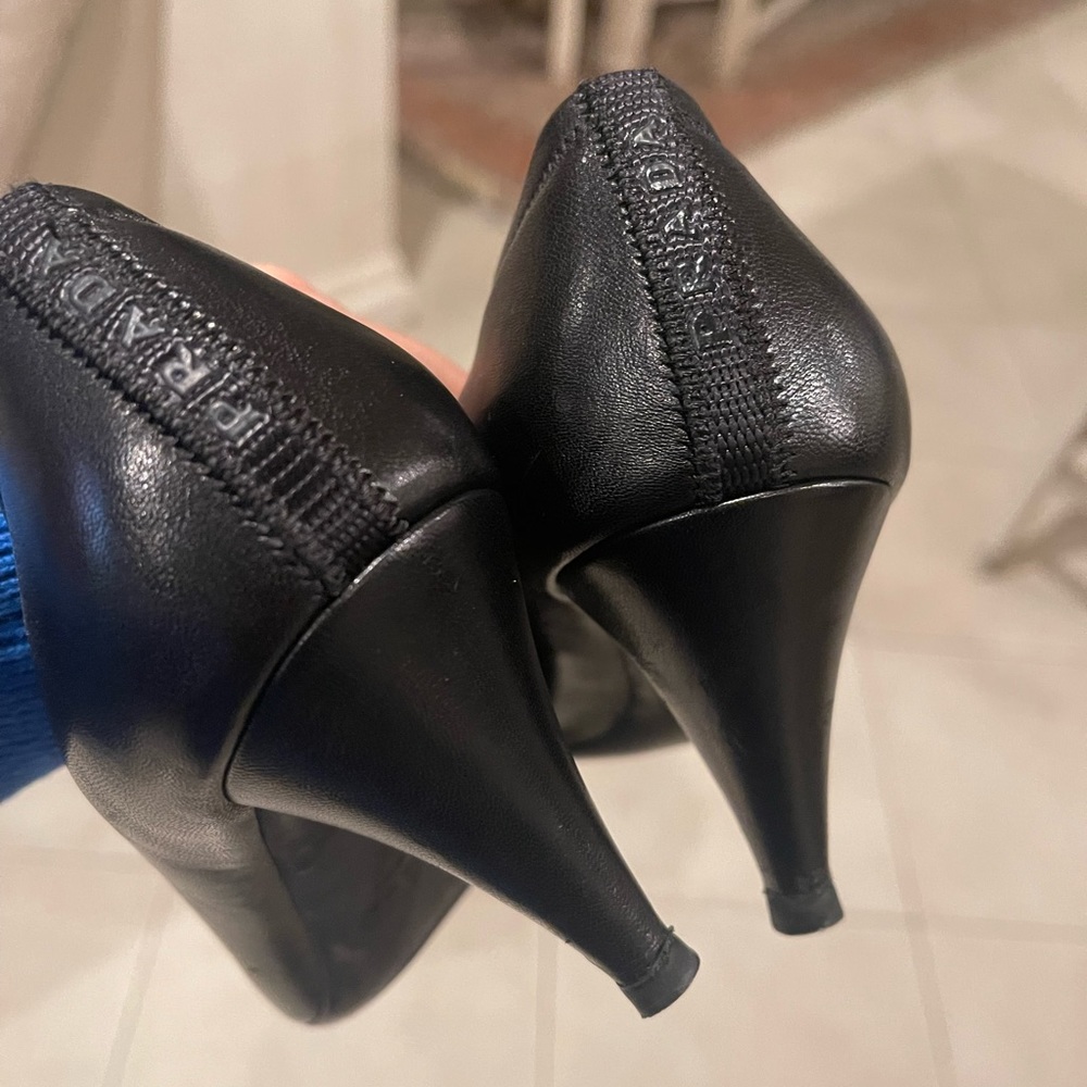 PRADA Sport Black Leather Pumps - Picture 8 of 9